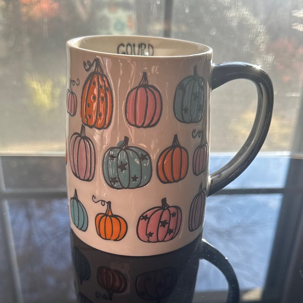 Gourd Times Pumpkin Hand-painted Mug